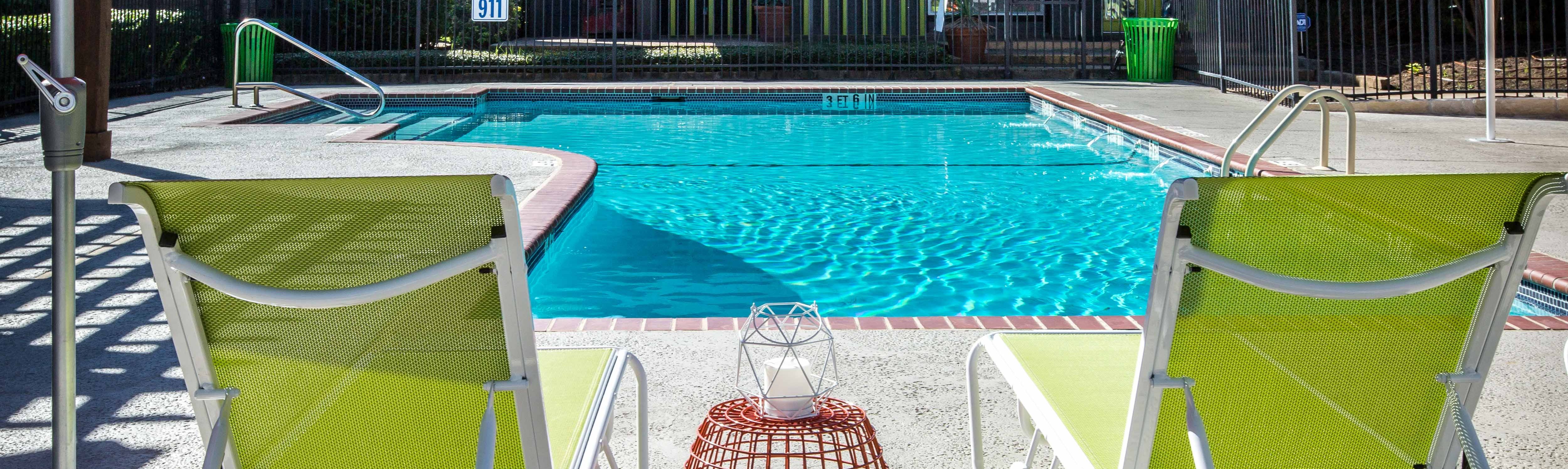 Poolside Sundeck With Relaxing Chairs at Balcones Club, Austin, TX